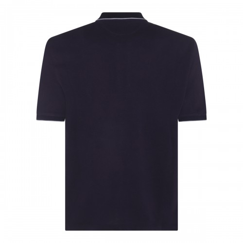 BLUE COTTON POLO SHIRT