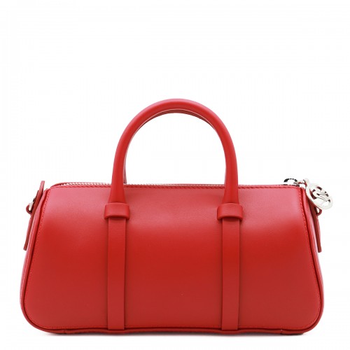 RED LEATHER S DAYLONG TOP HANDLE BAG