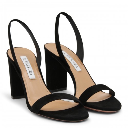 BLACK SUEDE SANDALS