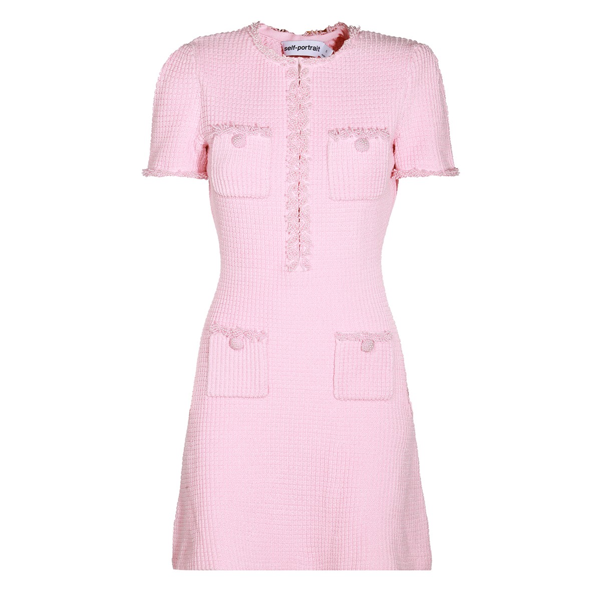 PINK VISCOSE MINI DRESS