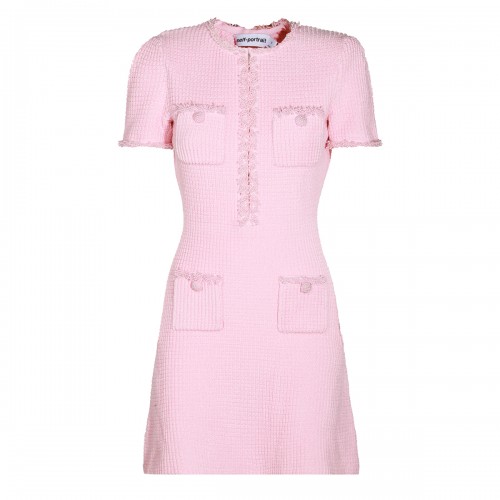 PINK VISCOSE MINI DRESS