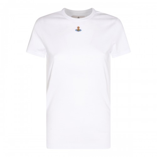 WHITE COTTON T-SHIRT