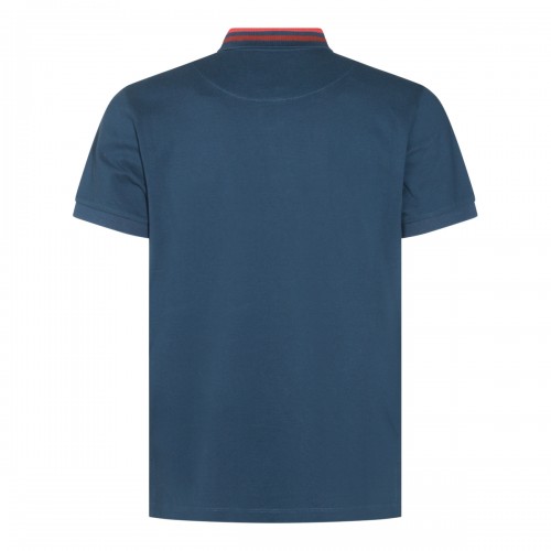 BLUE COTTON POLO SHIRT