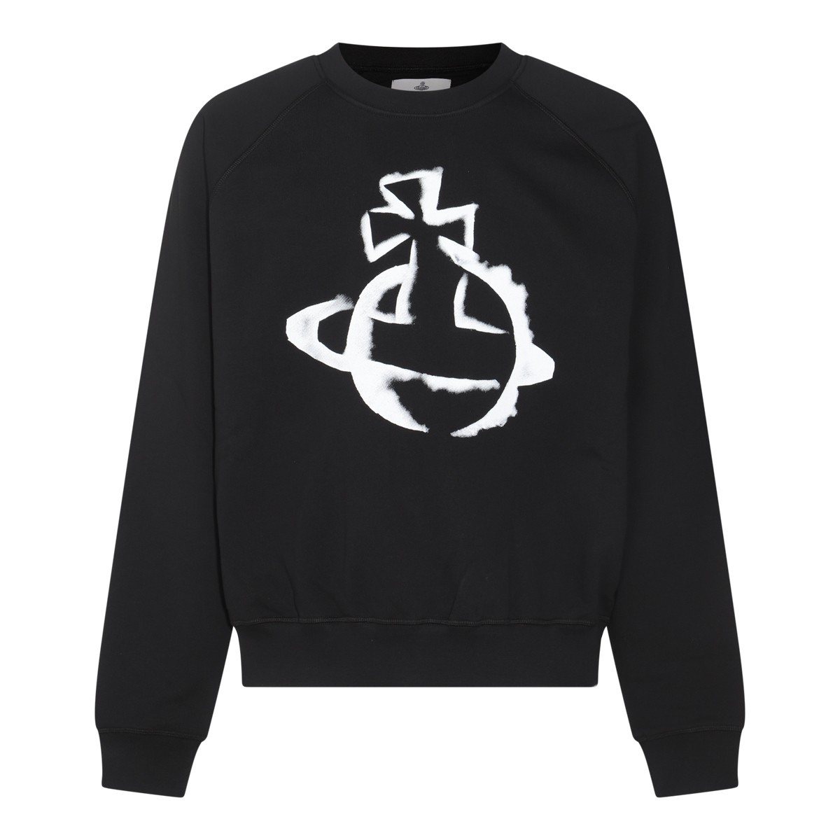 BLACK COTTON SWEATSHIRT