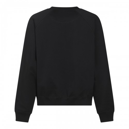 BLACK COTTON SWEATSHIRT