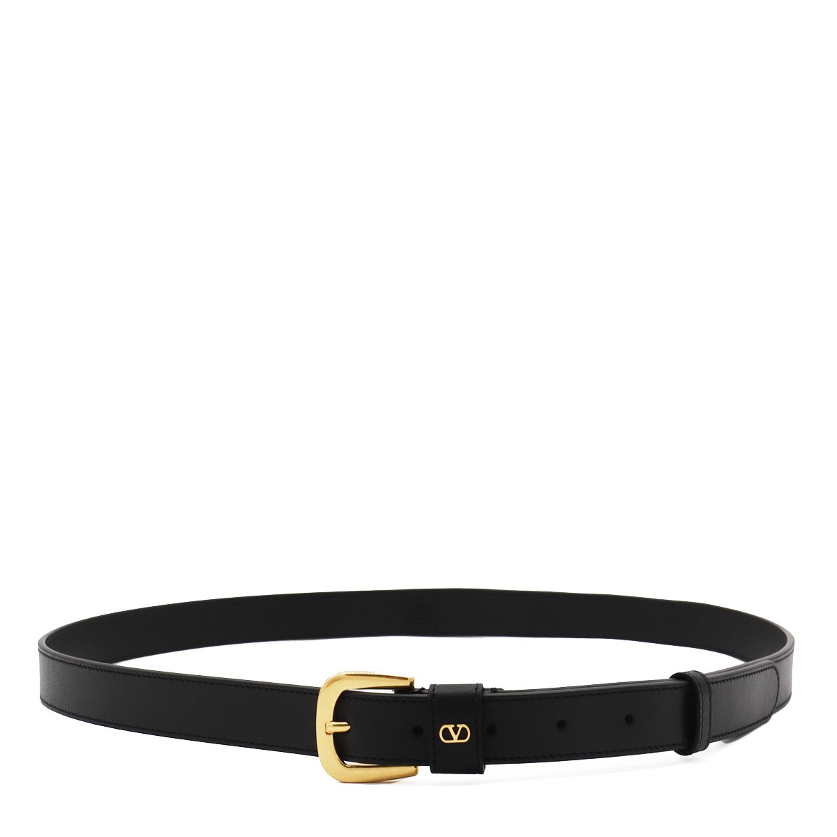 BLACK LEATHER BELT