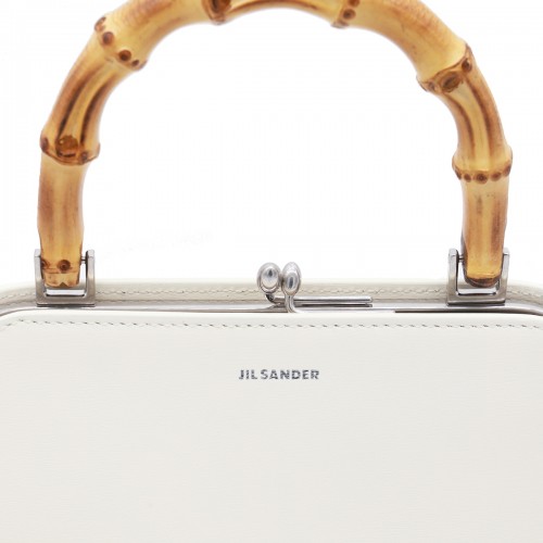 WHITE LEATHER SHOULDER BAG