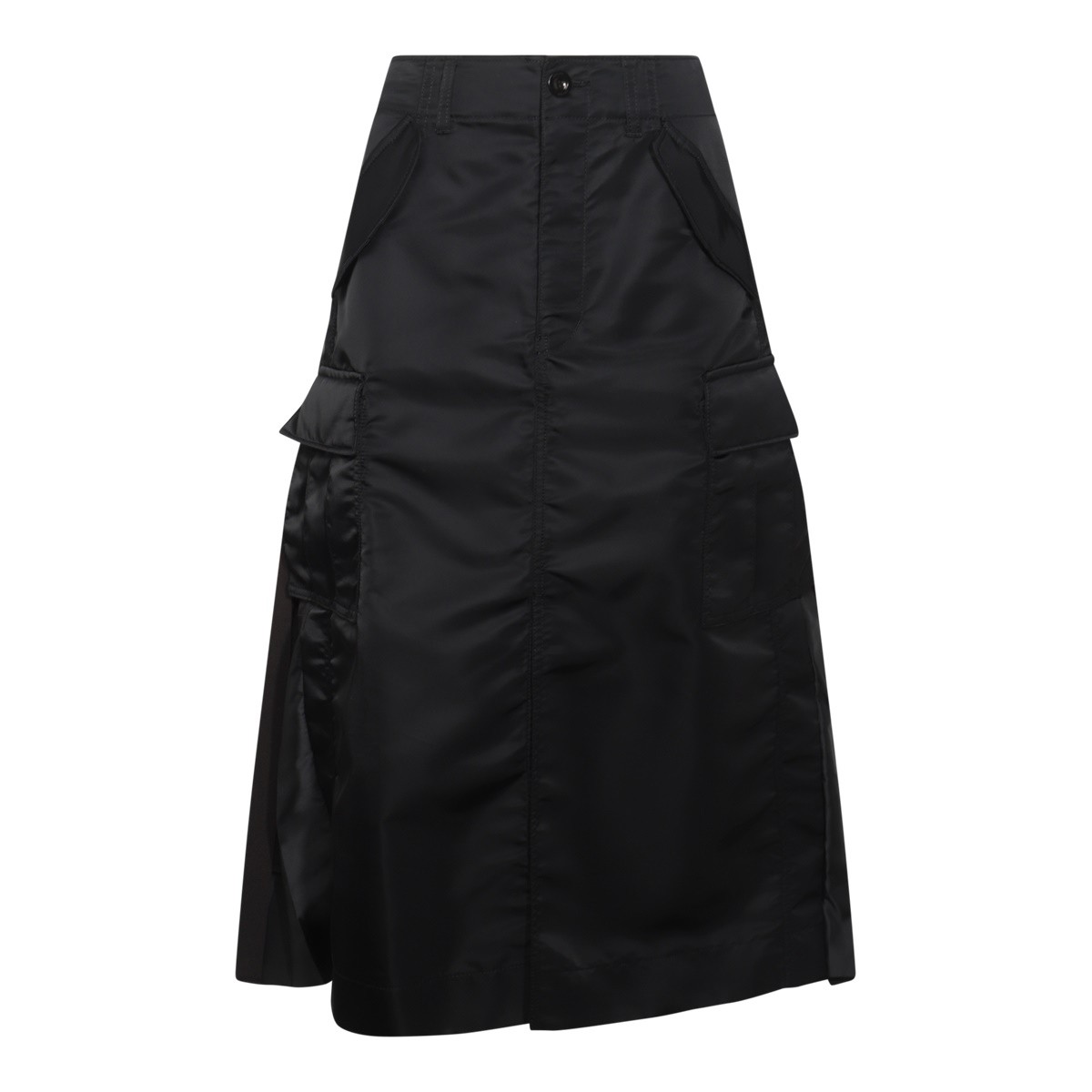 BLACK NYLON SKIRT