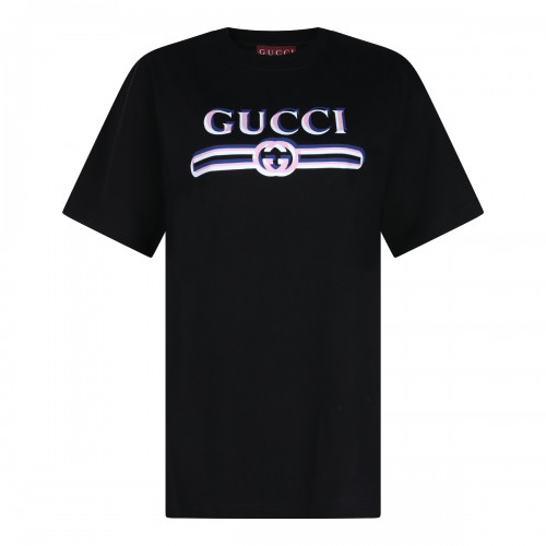 BLACK COTTON T-SHIRT