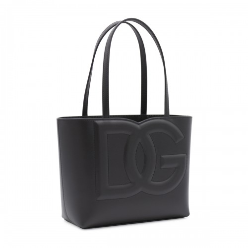 BLACK LEATHER TOTES