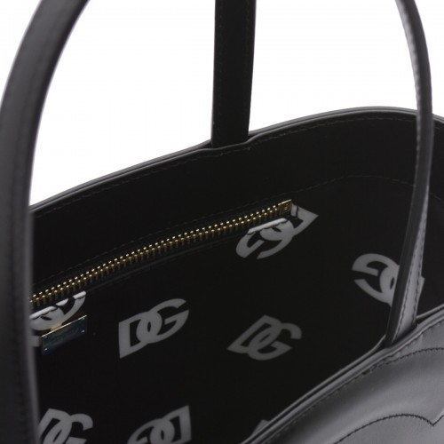 BLACK LEATHER TOTES