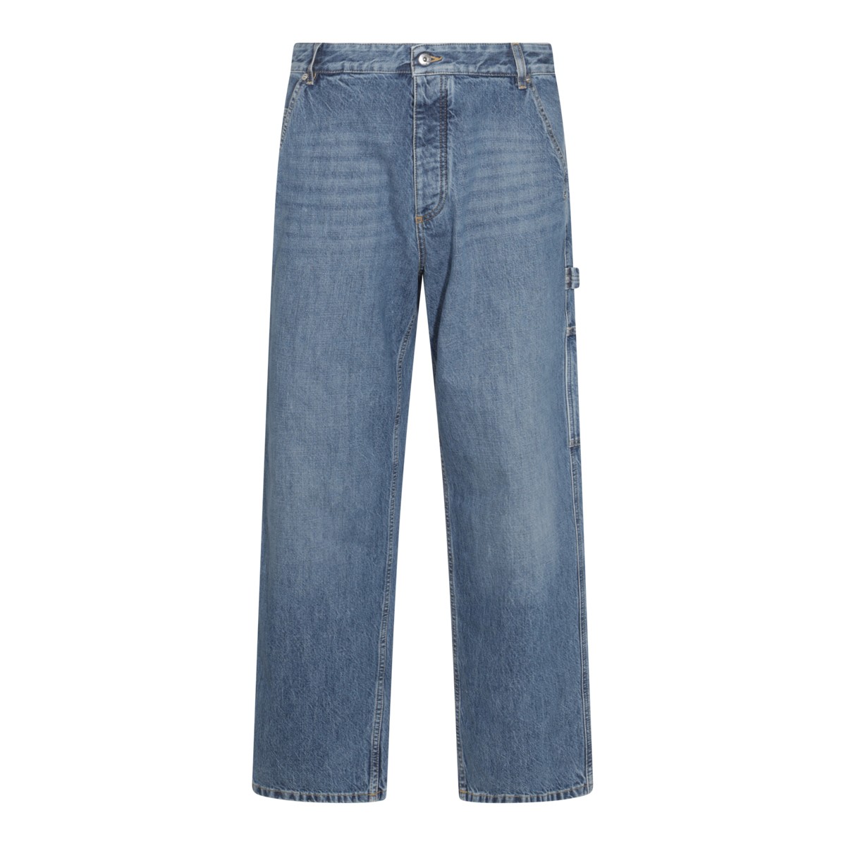 BLUE COTTON DENIM PANTS