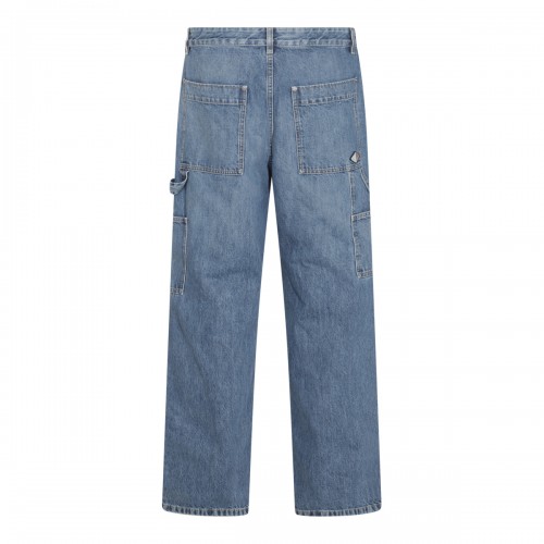 BLUE COTTON DENIM PANTS