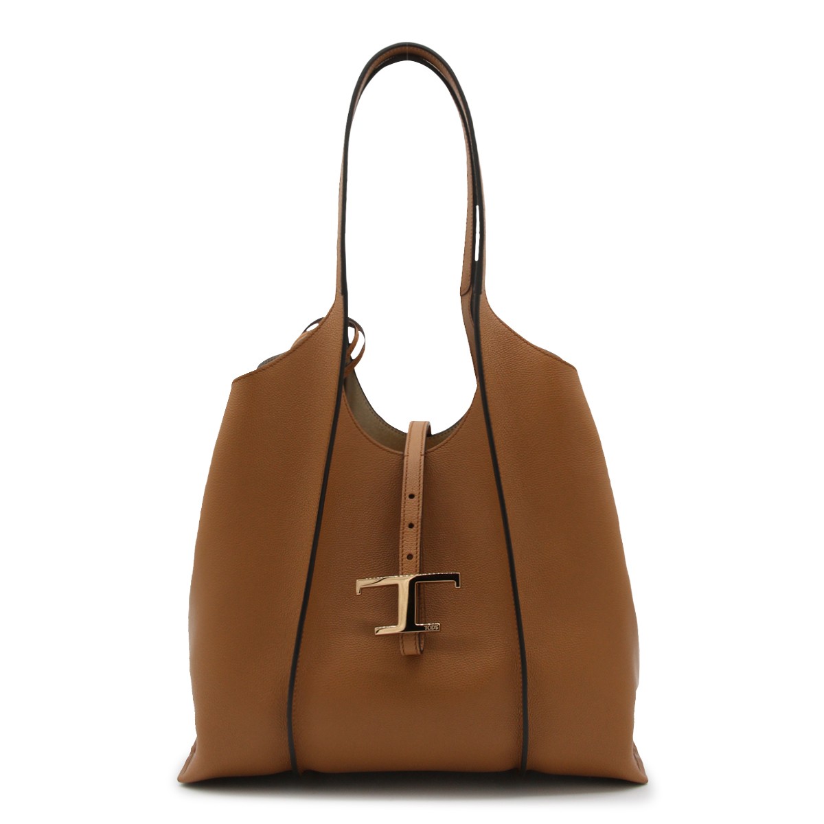 BROWN LEATHER TIMELESS SHOULDER BAG