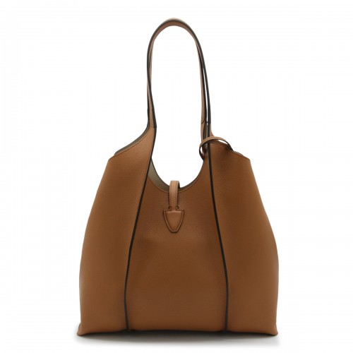 BROWN LEATHER TIMELESS SHOULDER BAG