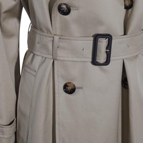 BEIGE COTTON TRENCH COAT