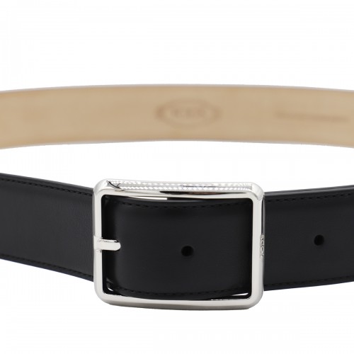 BLACK LEATHER BELT