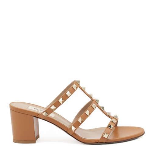 BEIGE LEATHER SANDALS