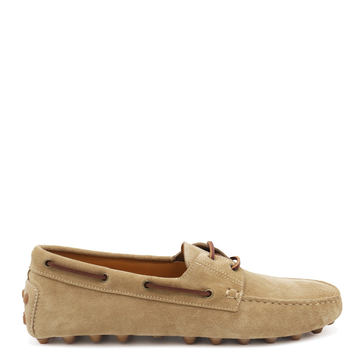 BEIGE LEATHER LOAFERS