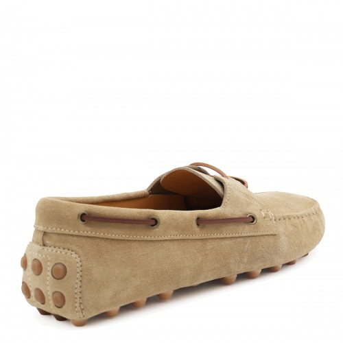 BEIGE LEATHER LOAFERS