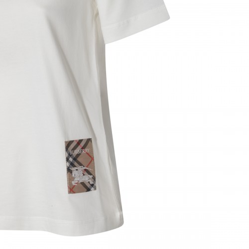 WHITE COTTON T-SHIRT