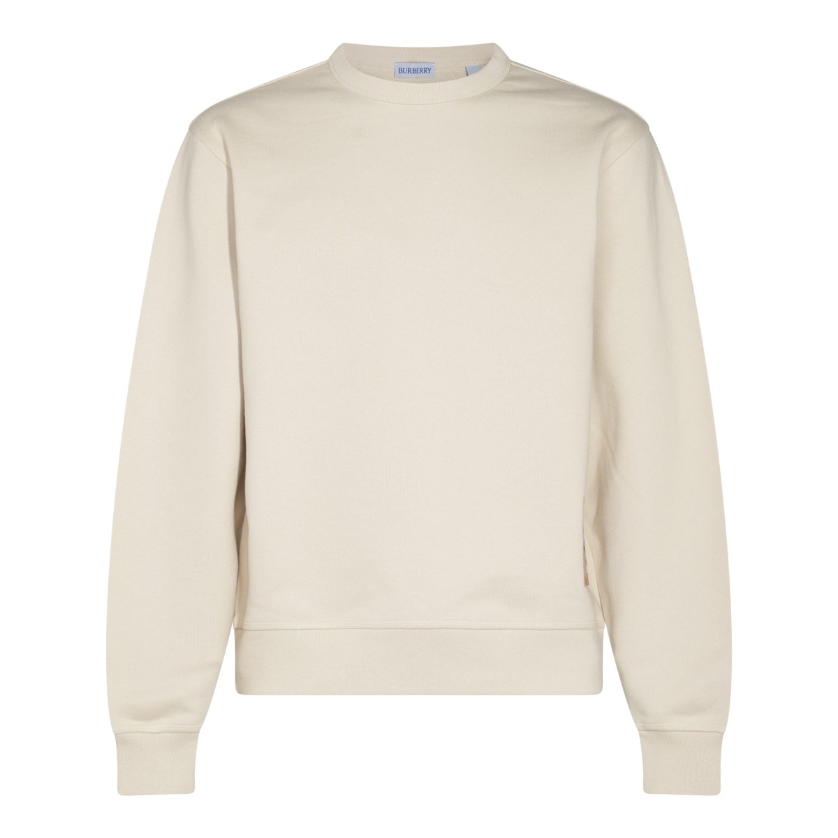 BEIGE COTTON SWEATSHIRT