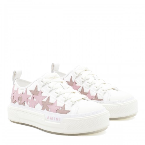 WHITE AND PINK SNEAKERS