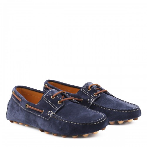 BLUE LEATHER LOAFERS 2