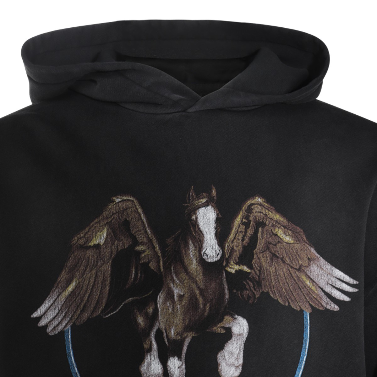 BLACK COTTON SWEATSHIRT BLACK COTTON SWEATSHIRT