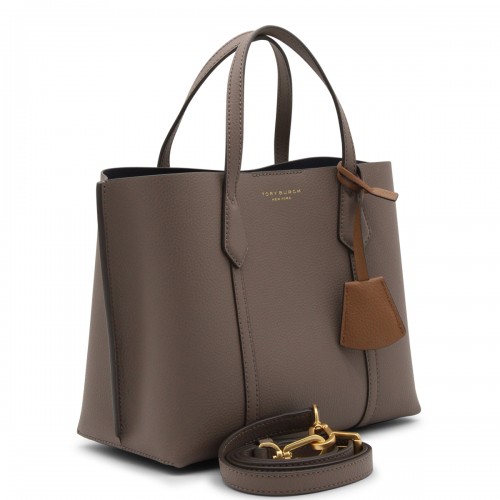 BROWN LEATHER PERRY TOTE BAG