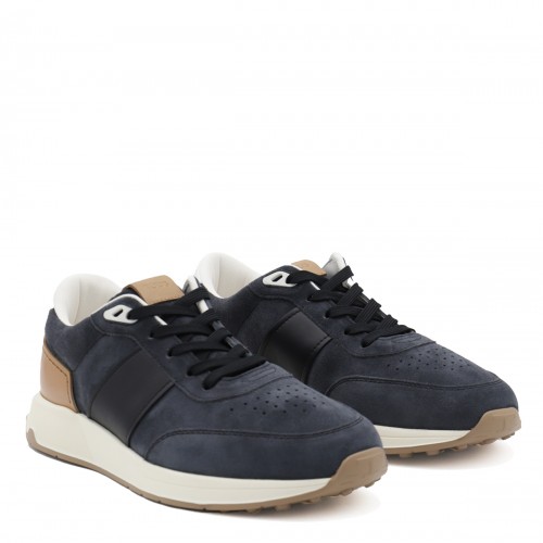 NAVY SUEDE SNEAKERS