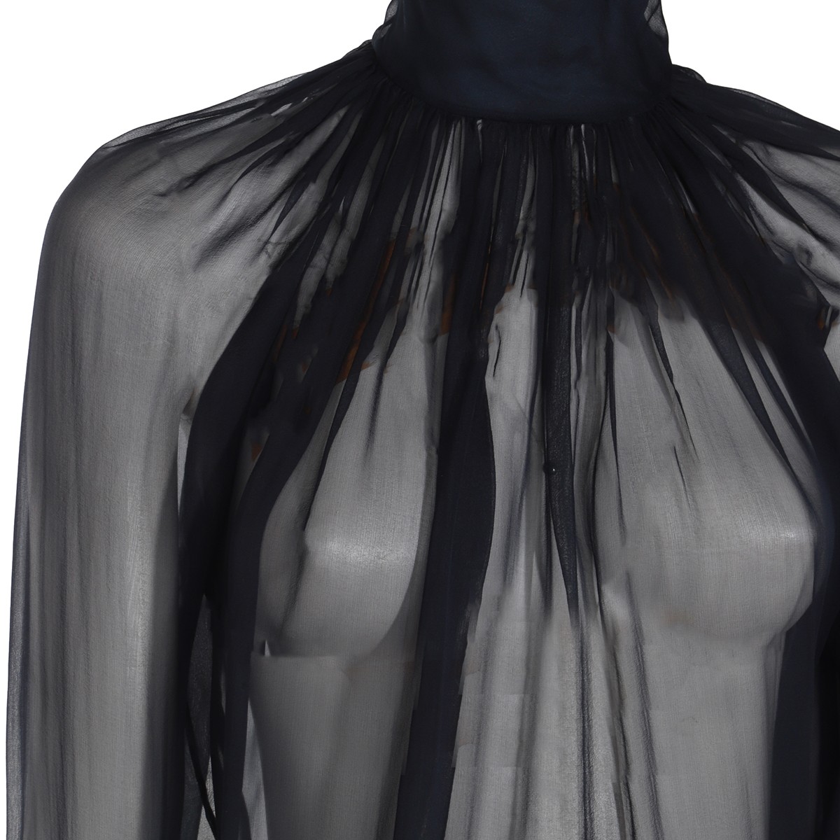 BLUE SILK TOP BLUE SILK TOP