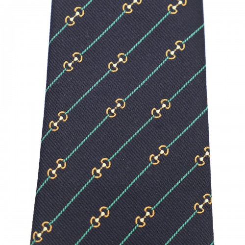 NAVY SILK TIE