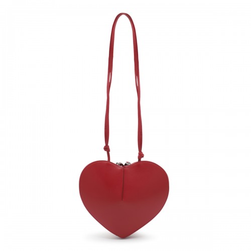 RED LEATHER COEUR SHOULDER BAG