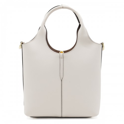 WHITE LEATHER TOTES