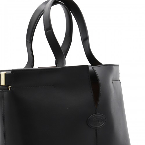 BLACK LEATHER TOTES