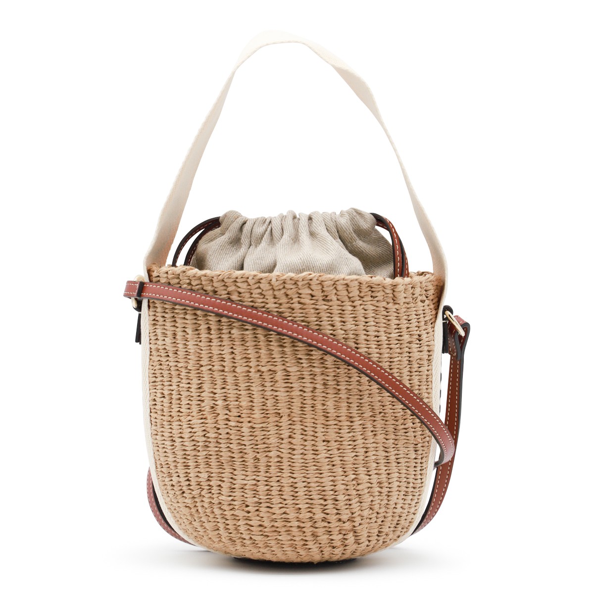 BEIGE SMALL WOODY TOTE