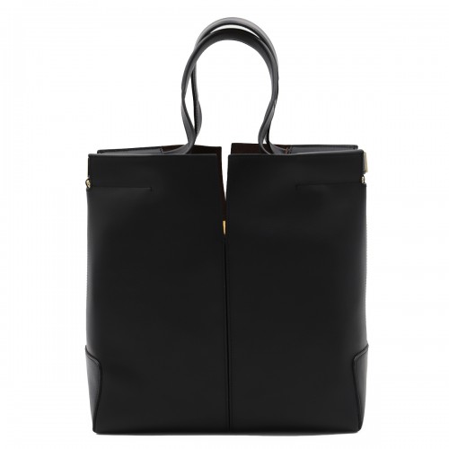 BLACK LEATHER TOTES