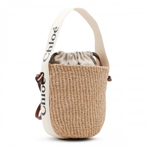 BEIGE SMALL WOODY TOTE