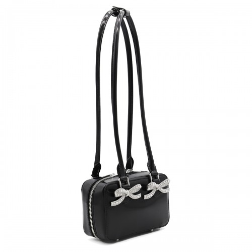 BLACK LEATHER SHOULDER BAG