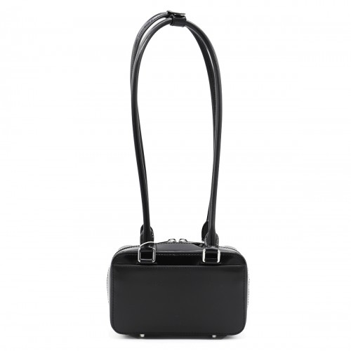 BLACK LEATHER SHOULDER BAG