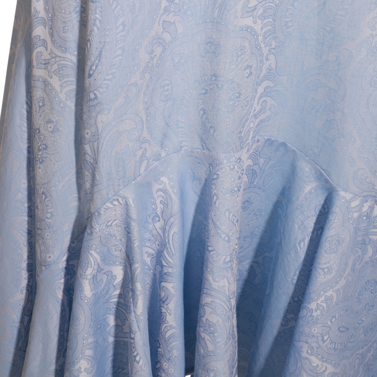 LIGHT BLUE MIDI SKIRT