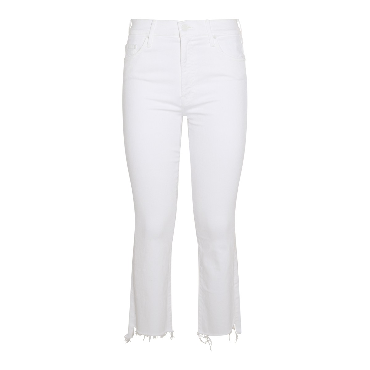 WHITE COTTON DENIM JEANS