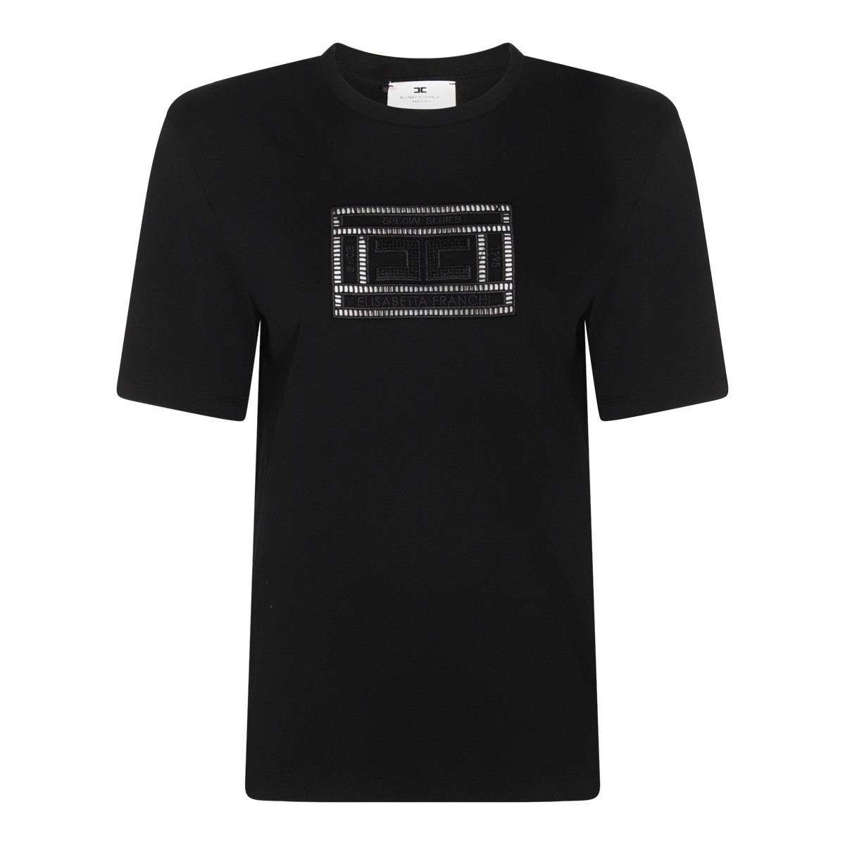 BLACK COTTON T-SHIRT