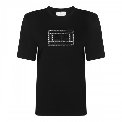 BLACK COTTON T-SHIRT