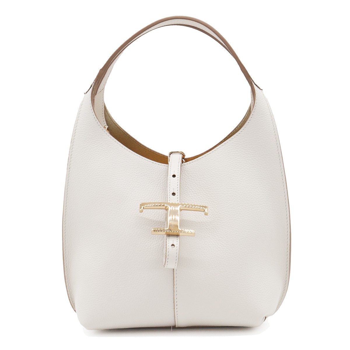 WHITE LEATHER SHOULDER BAG