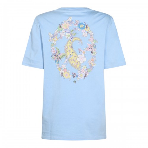 LIGHT BLUE COTTON T-SHIRT 2