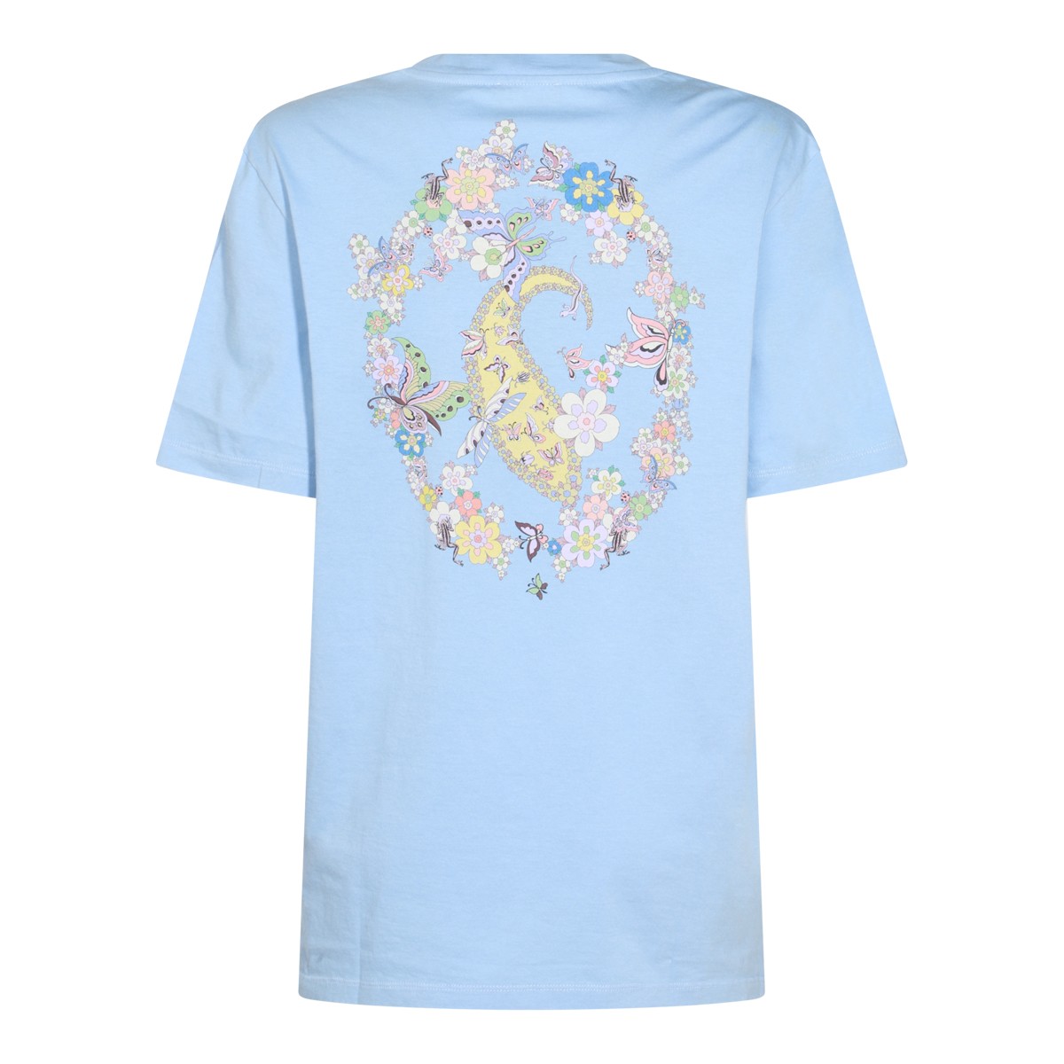 LIGHT BLUE COTTON T-SHIRT LIGHT BLUE COTTON T-SHIRT