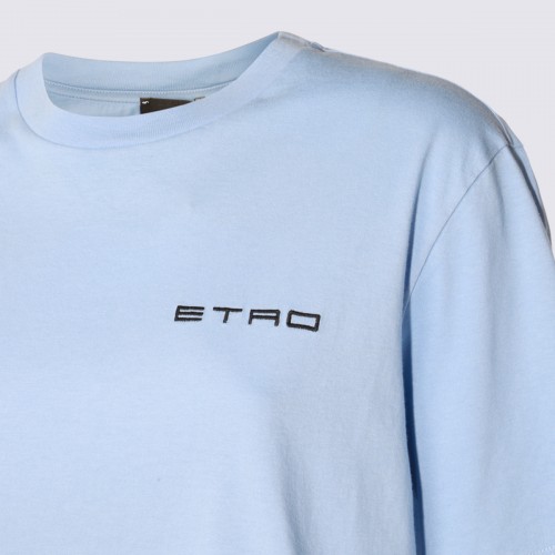 LIGHT BLUE COTTON T-SHIRT