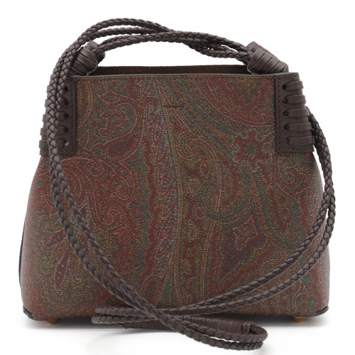 BROWN LEATHER CROSSBODY BAG